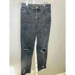 Asos Black High Rise Distressed Jeans Women's Size 24 NWOT!